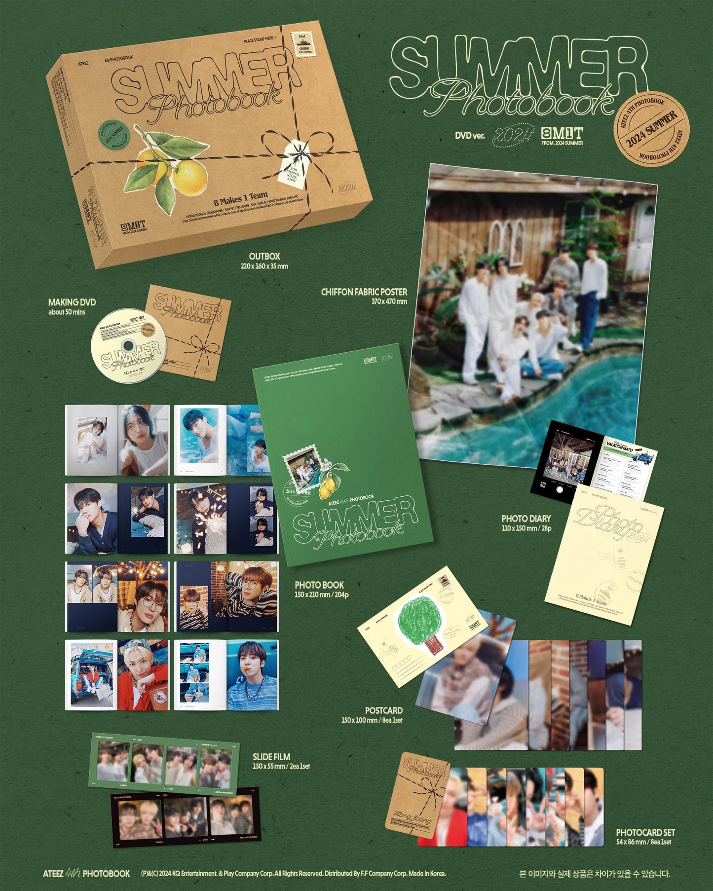 ATEEZ - 2024 SUMMER PHOTOBOOK DVD (KQ SHOP GIFT VER)