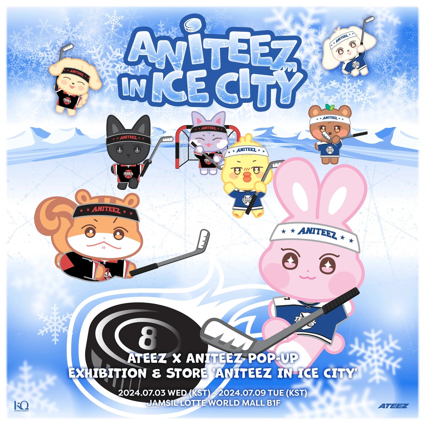 ATEEZ - ANITEEZ IN ICE CITY OFFICIAL MD PLUSH DOLL